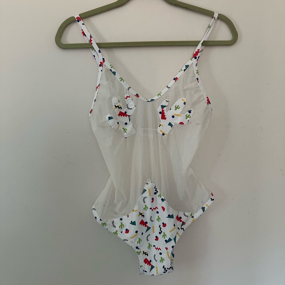 Los Angeles cactus boho bodysuit